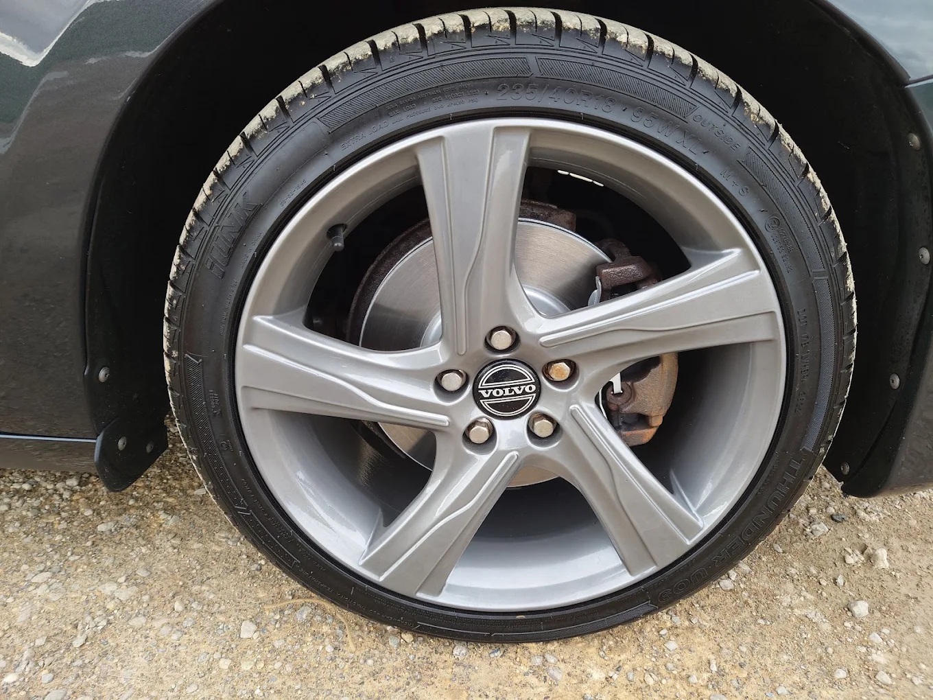 Cleaned Volvo wheel at Marlow's Street Car Wash